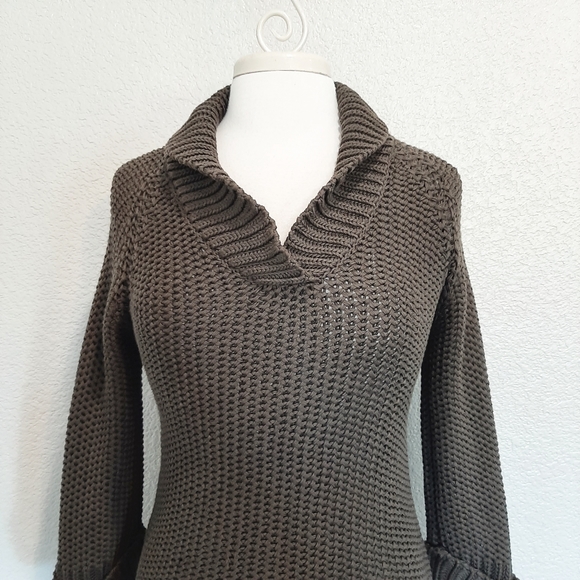 Comptoir Des Cotonniers Brown Knit Sweater Size Small - Picture 2 of 10